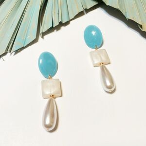 Anthro stone earrings #491